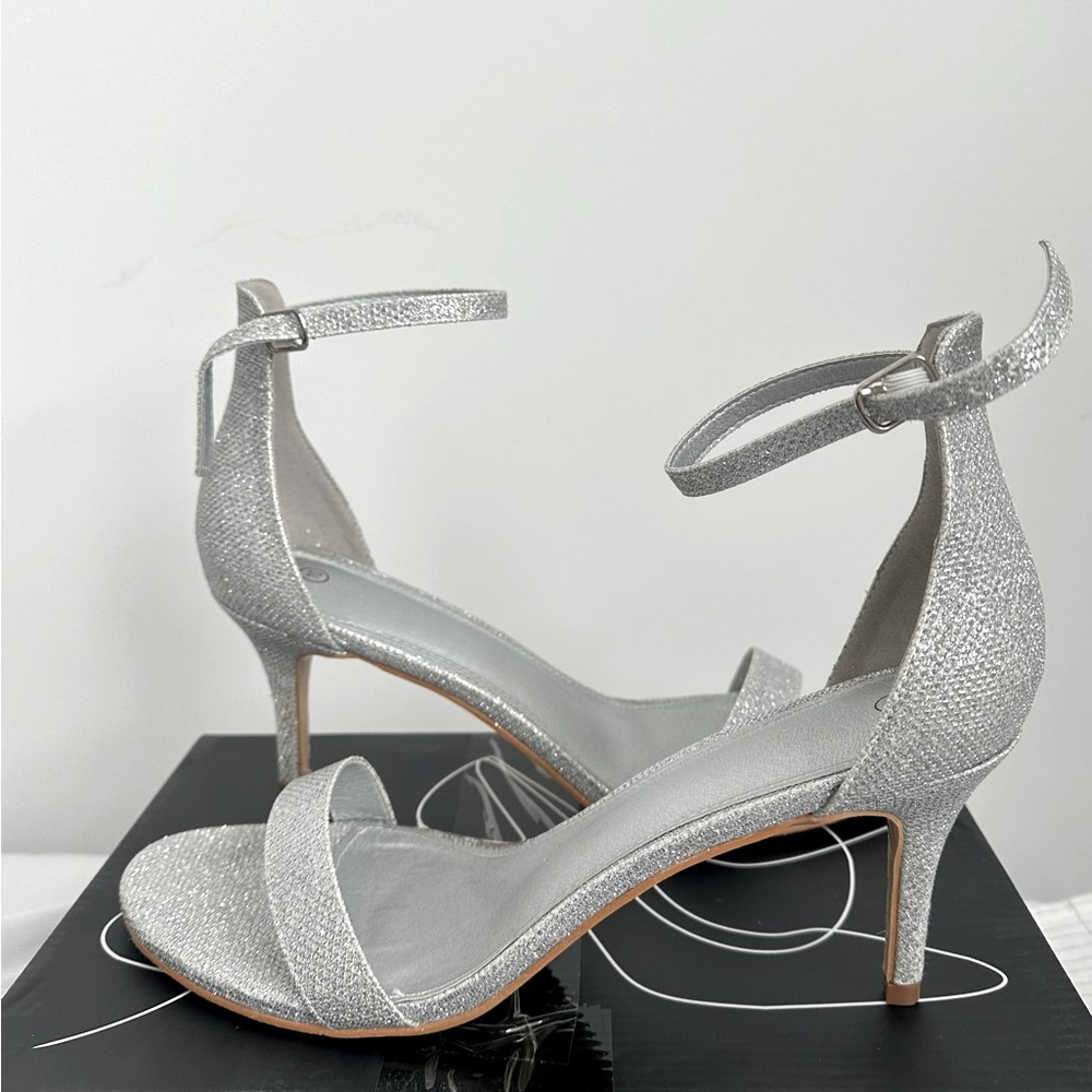 Silver Sparkly Heels